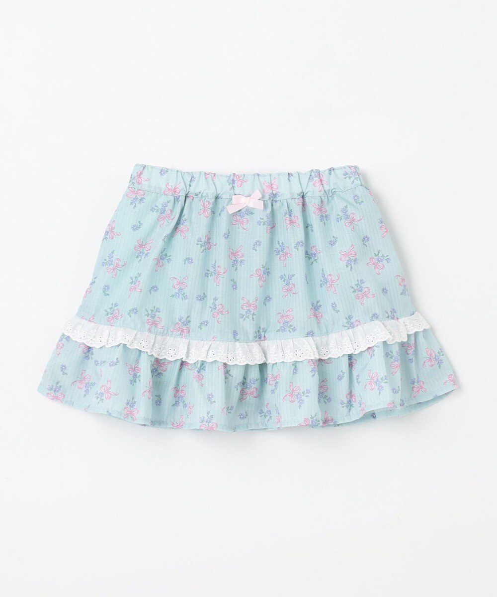 ANY KIDS フラワー×リボン スカパン 