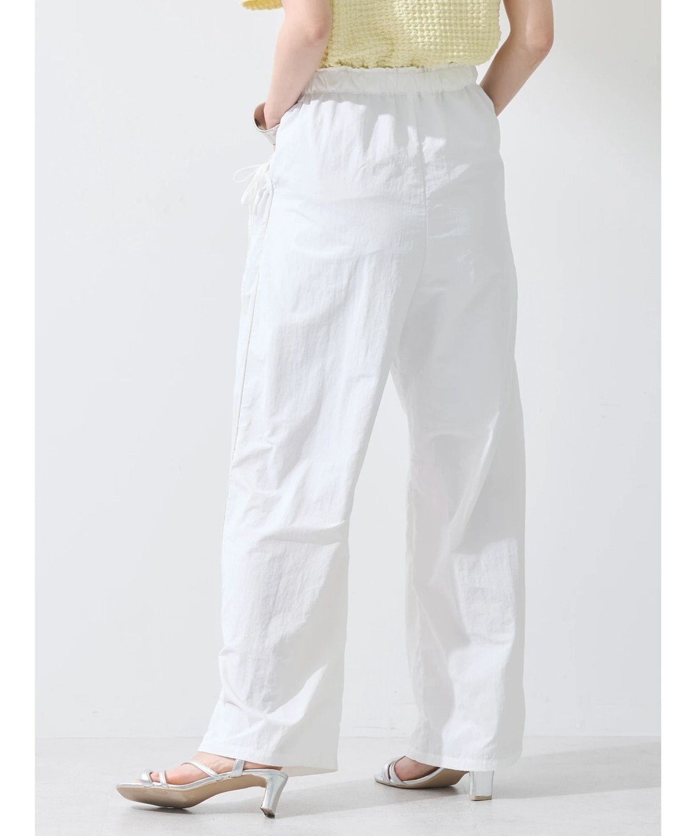 earth music&ecology サイドリボンラインパンツ（Ｏｆｆ　Ｗｈｉｔｅ） 