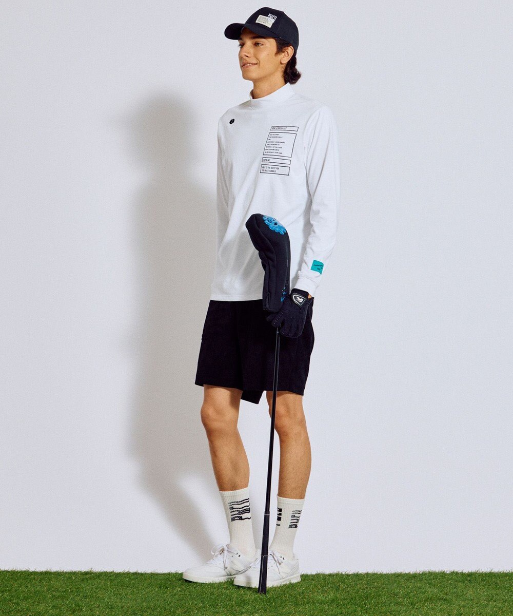 PW CIRCULUS 【吸水速乾 / UV遮蔽率99.5% UVカット / ストレッチ】【MEN】ロングスリーブモックT ゴルフ 