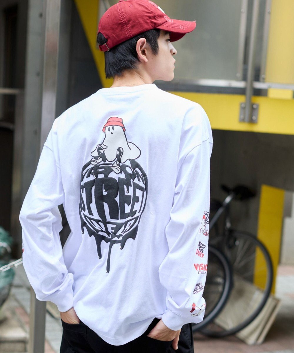 WEGO 【ユニセックス着用ITEM/MLサイズ展開】別注VISIONゴーストグラフィックT（LS） 