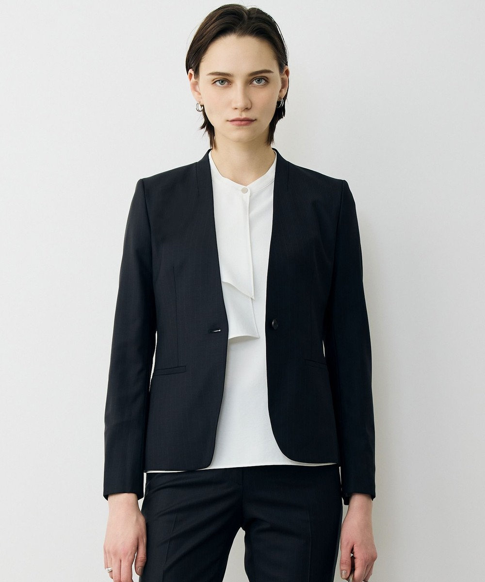 ICB L 【新色追加・セットアップ対応】Bahariye ノーカラージャケット 