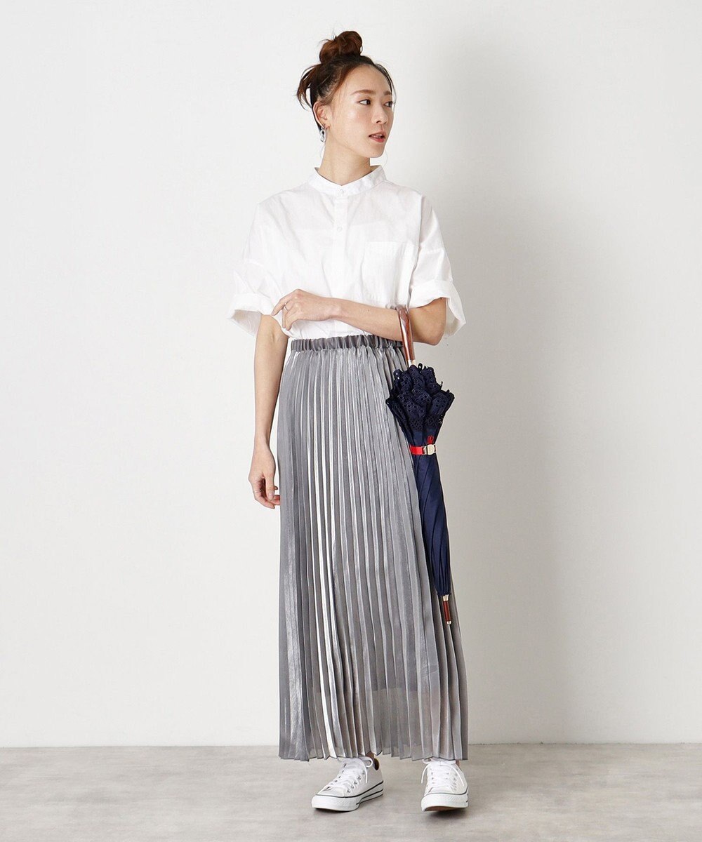 MOONBAT 【遮光/晴雨兼用日傘】POLO RALPH LAUREN(ポロ ラルフローレン) エンブフリル 長傘 遮熱 UV 