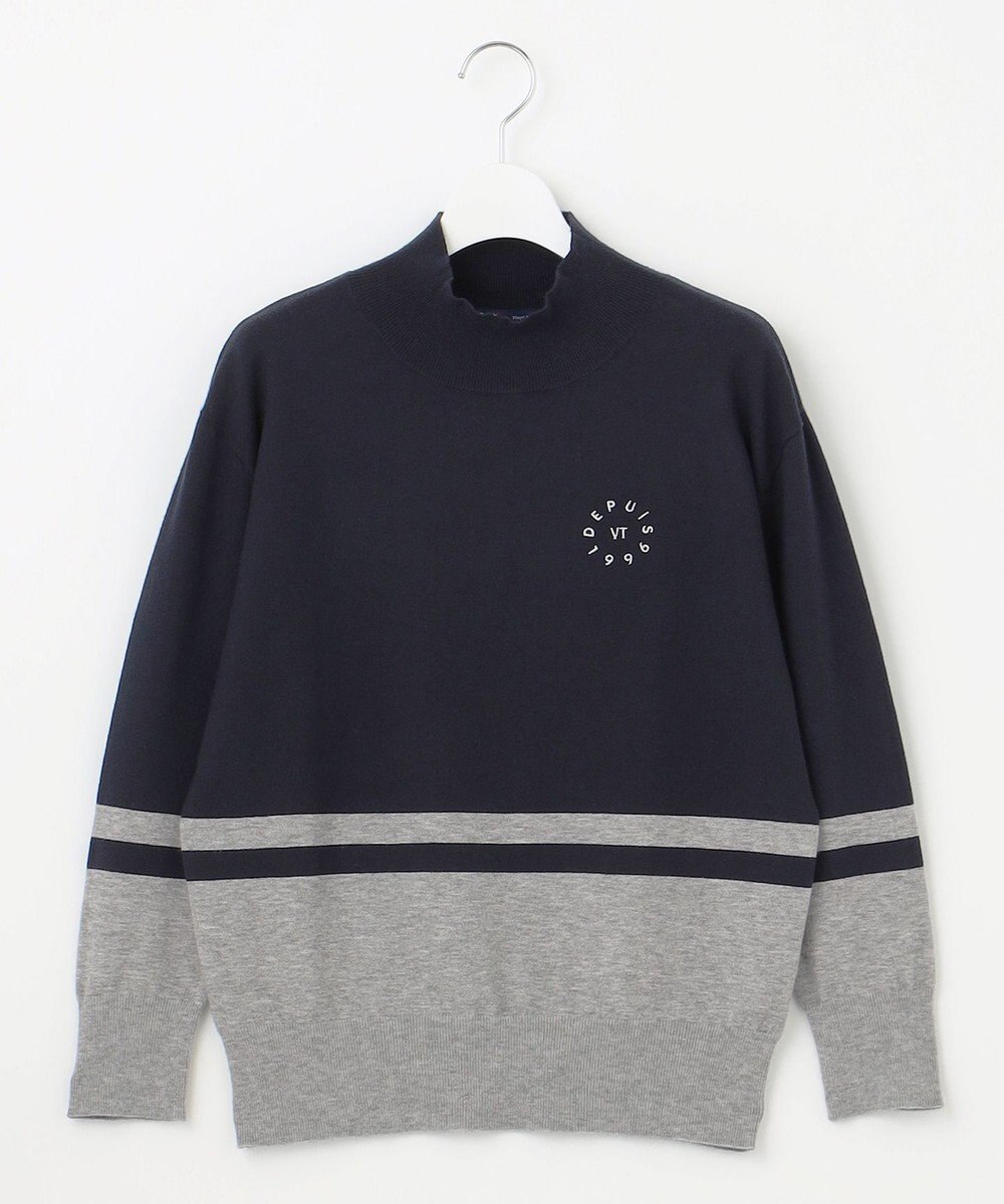 23区GOLF 【WOMEN/EC限定】カラーブロック モックニット 