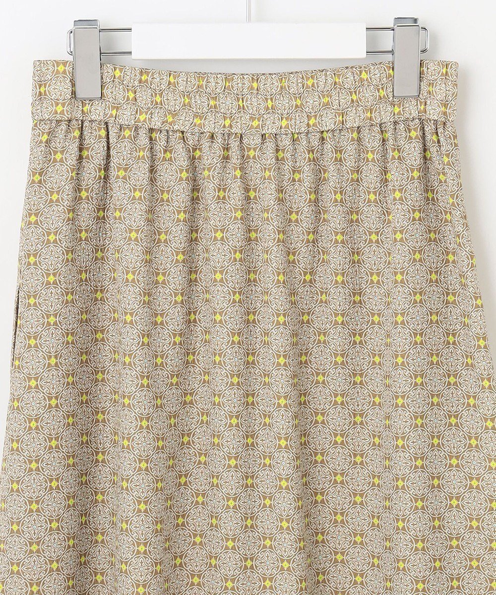 自由区 【洗える・XSサイズあり】アラベスクプリント スカート 