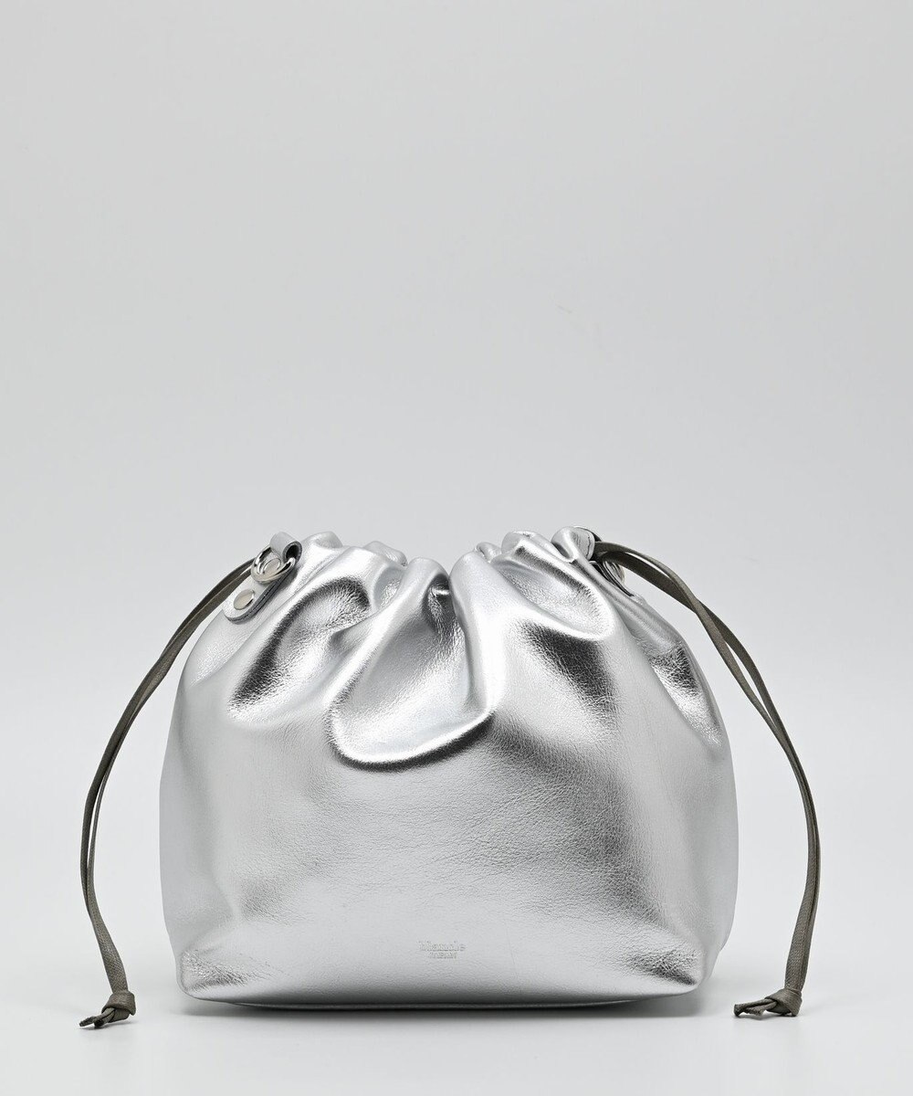 blancle メタリックレザー ドローストリング2wayバッグ 