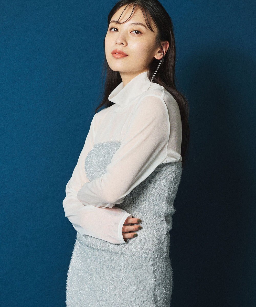 uncrave ラメ シャギー ニット バンドゥ（uncrave STANDARD） 