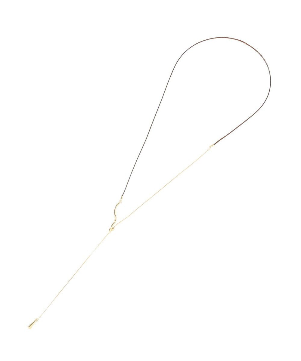 YECCA VECCA ウェーブメタルコードネックレス 