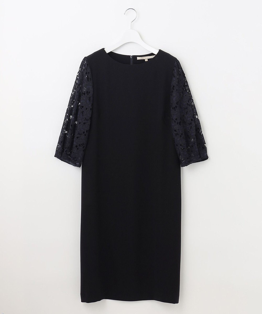 自由区 L 【洗える】レースコンビ ワンピース 