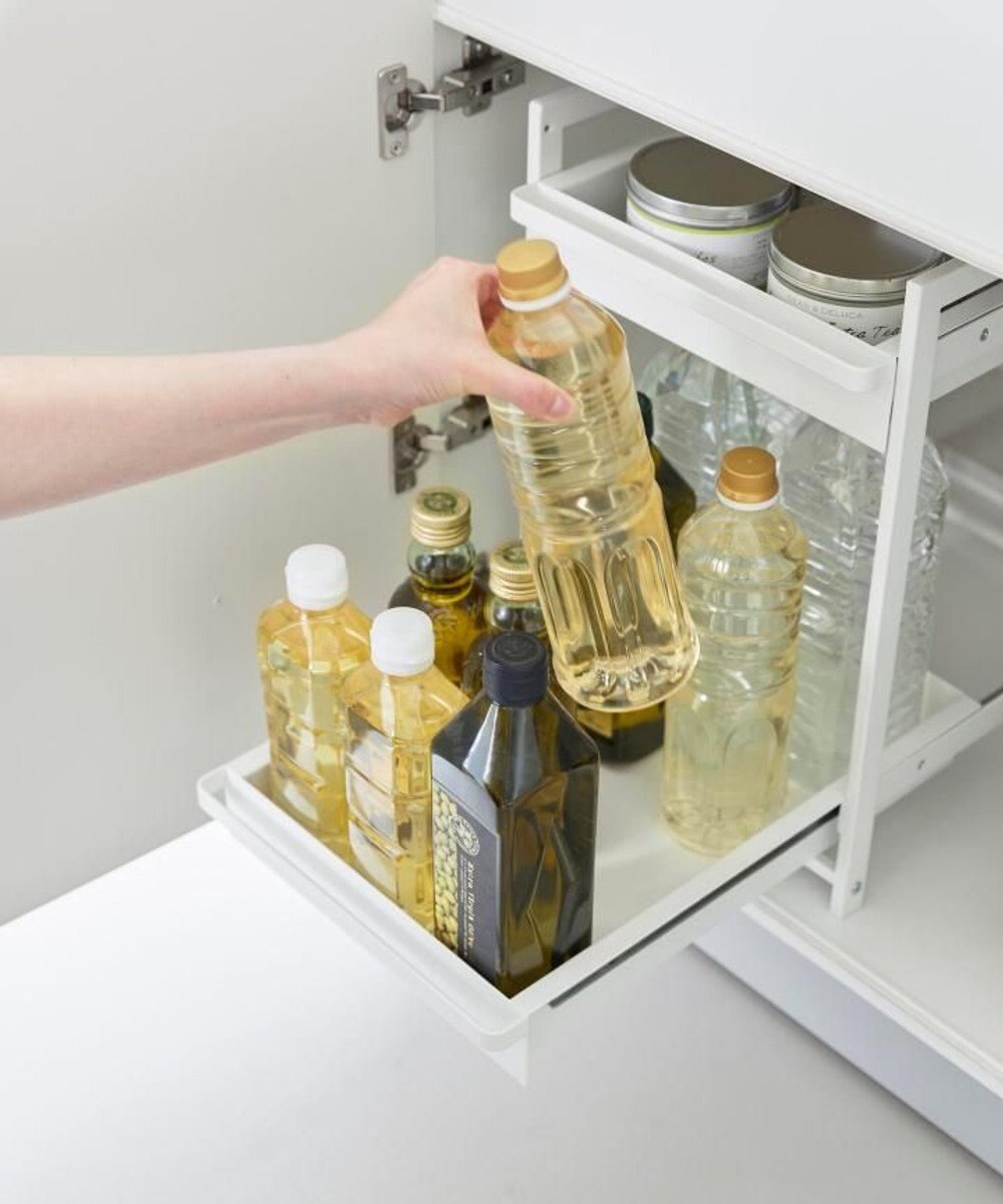 tower シンク下スライドラック タワー 2段 ホワイト 