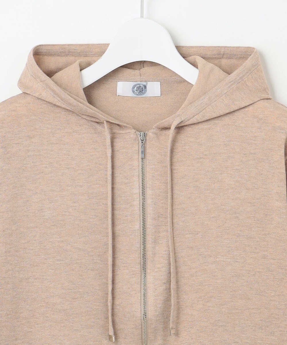 J.PRESS LADIES L 【洗える】スパーク ニット パーカー 