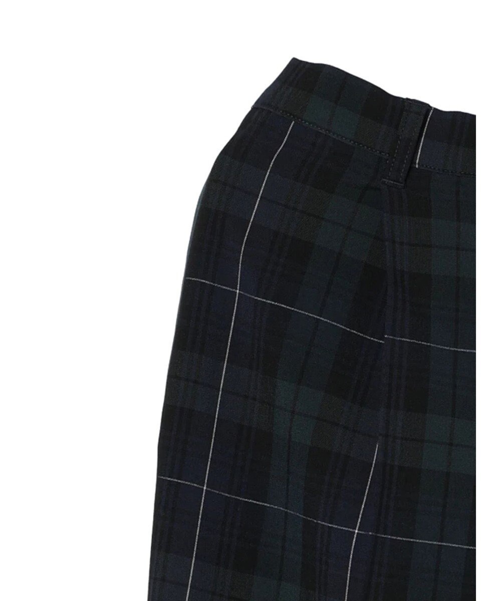 Green Parks きれいシルエットチェックパンツ 