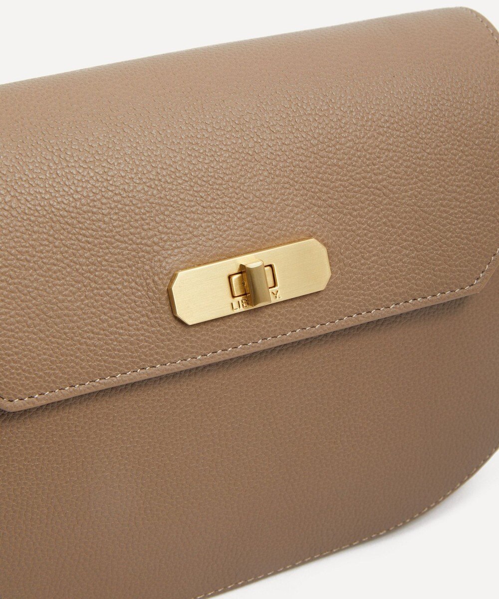 LIBERTY. アイフィス レザー ラウンド クロスボディバッグ 