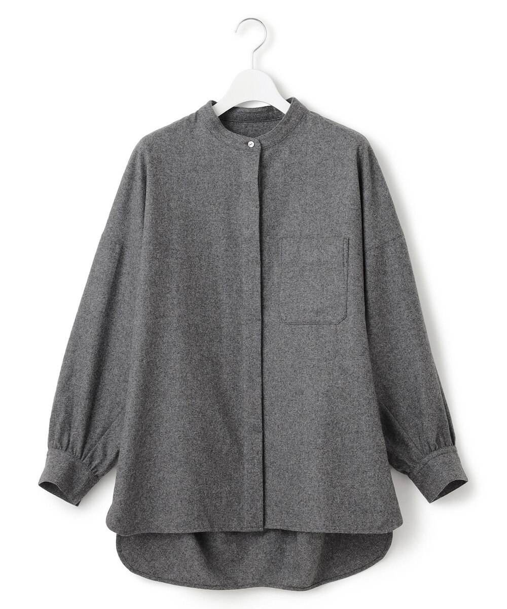 J.PRESS YORK STREET 【WOMEN】バンドカラーブラウス 