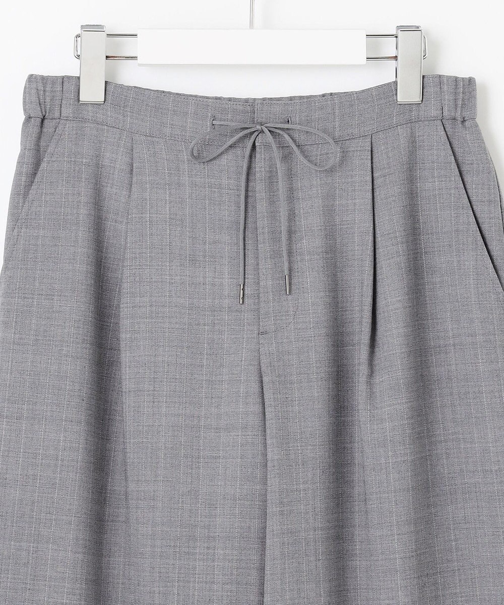 J.PRESS LADIES 【洗える】サイロウォッシャブル2wayストライプ ワイド パンツ 