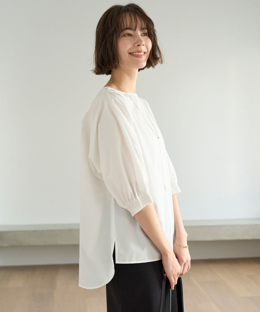 UNFILO イージーケア ドルマンブラウス 