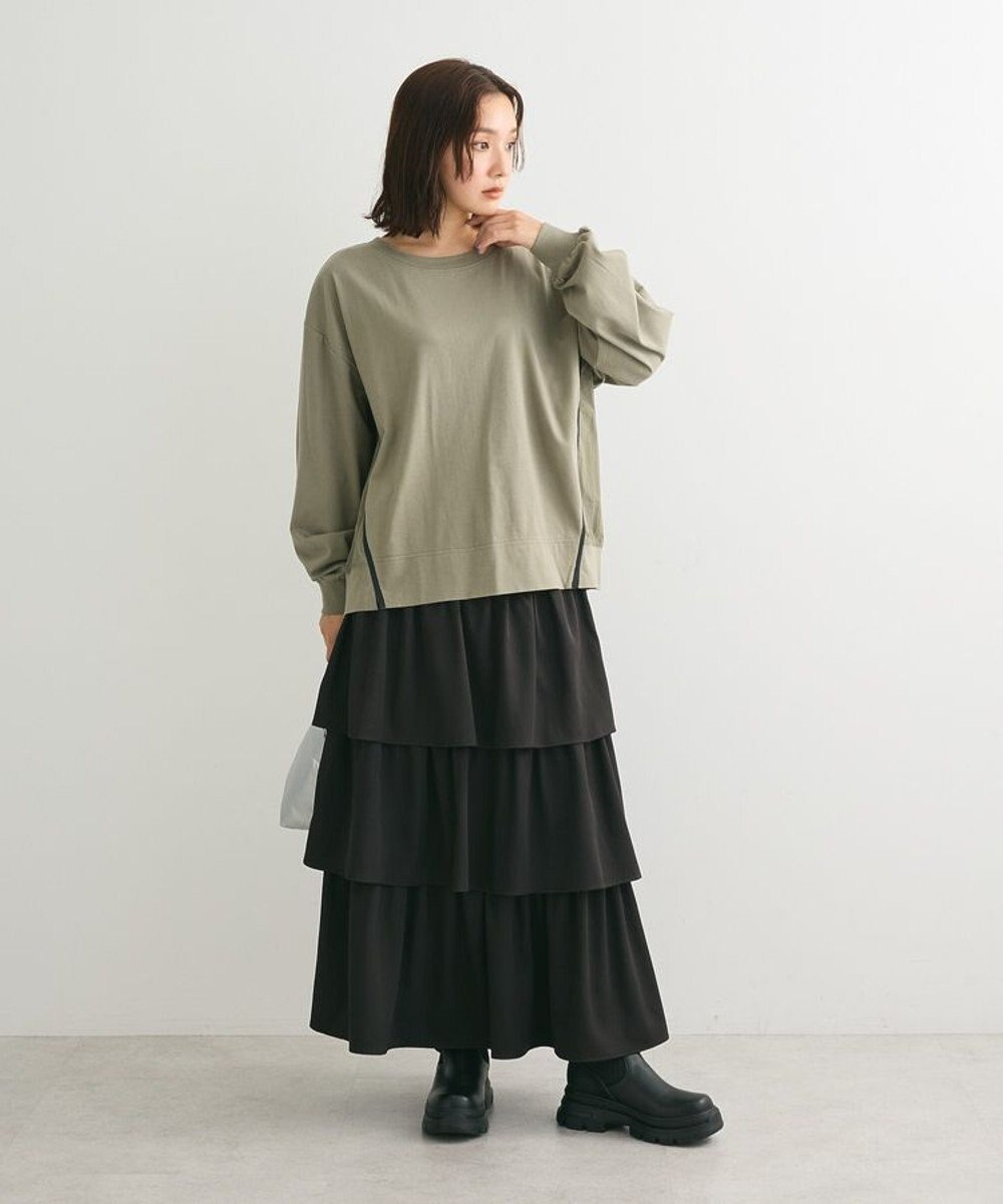 Green Parks ・ＥＬＥＮＣＡＲＥ　ＤＵＥ　ティアードロングスカート 