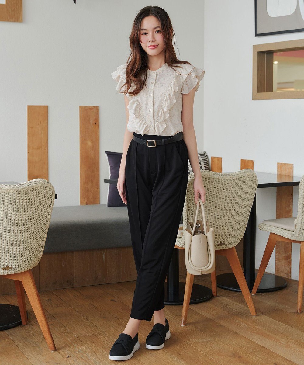 Tiaclasse 【洗える・接触冷感・紫外線ケア・サラごこち】選べるパンツ(テーパード/ワイド） 