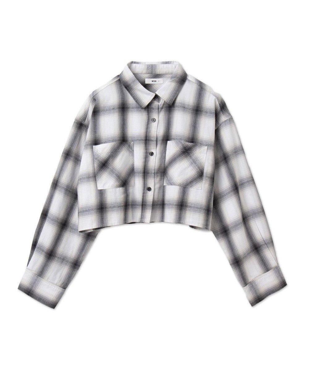 WEGO オンブレチェックショートシャツ 