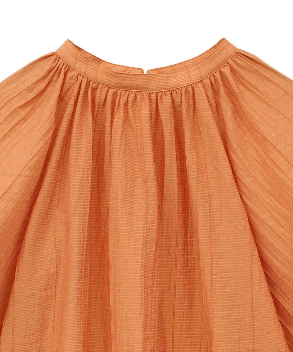 CRAFT STANDARD BOUTIQUE ストライプジャカードパフスリーブブラウス 