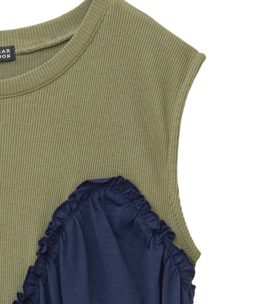 Green Parks ・ＳＵＧＡＲ　ＳＰＯＯＮ　ギャザーノースリーブワンヒ 