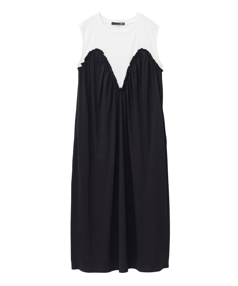 Green Parks ・ＳＵＧＡＲ　ＳＰＯＯＮ　ギャザーノースリーブワンヒ 