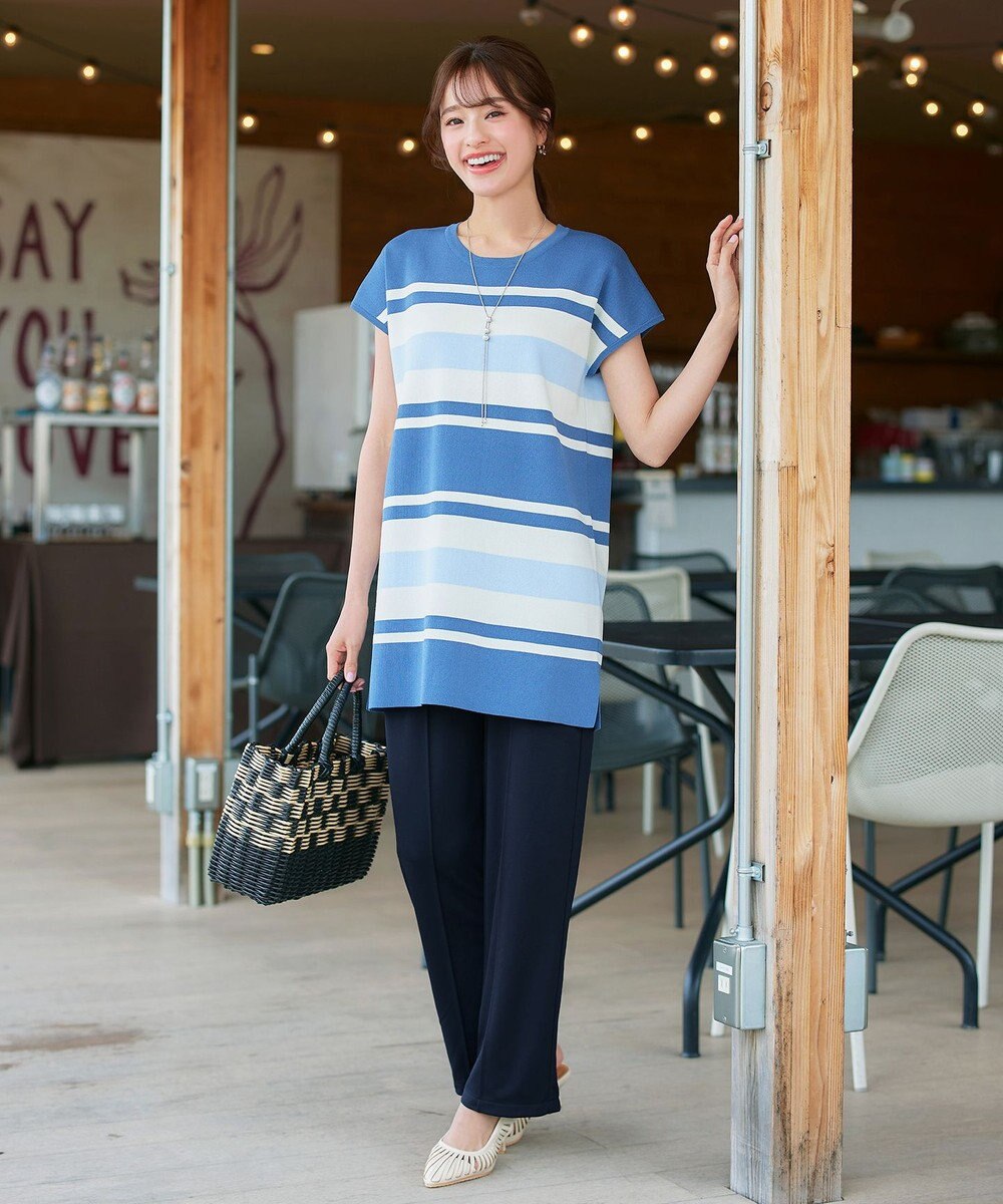 Tiaclasse 【洗える・接触冷感・紫外線ケア・サラごこち】選べるパンツ(テーパード/ワイド） 