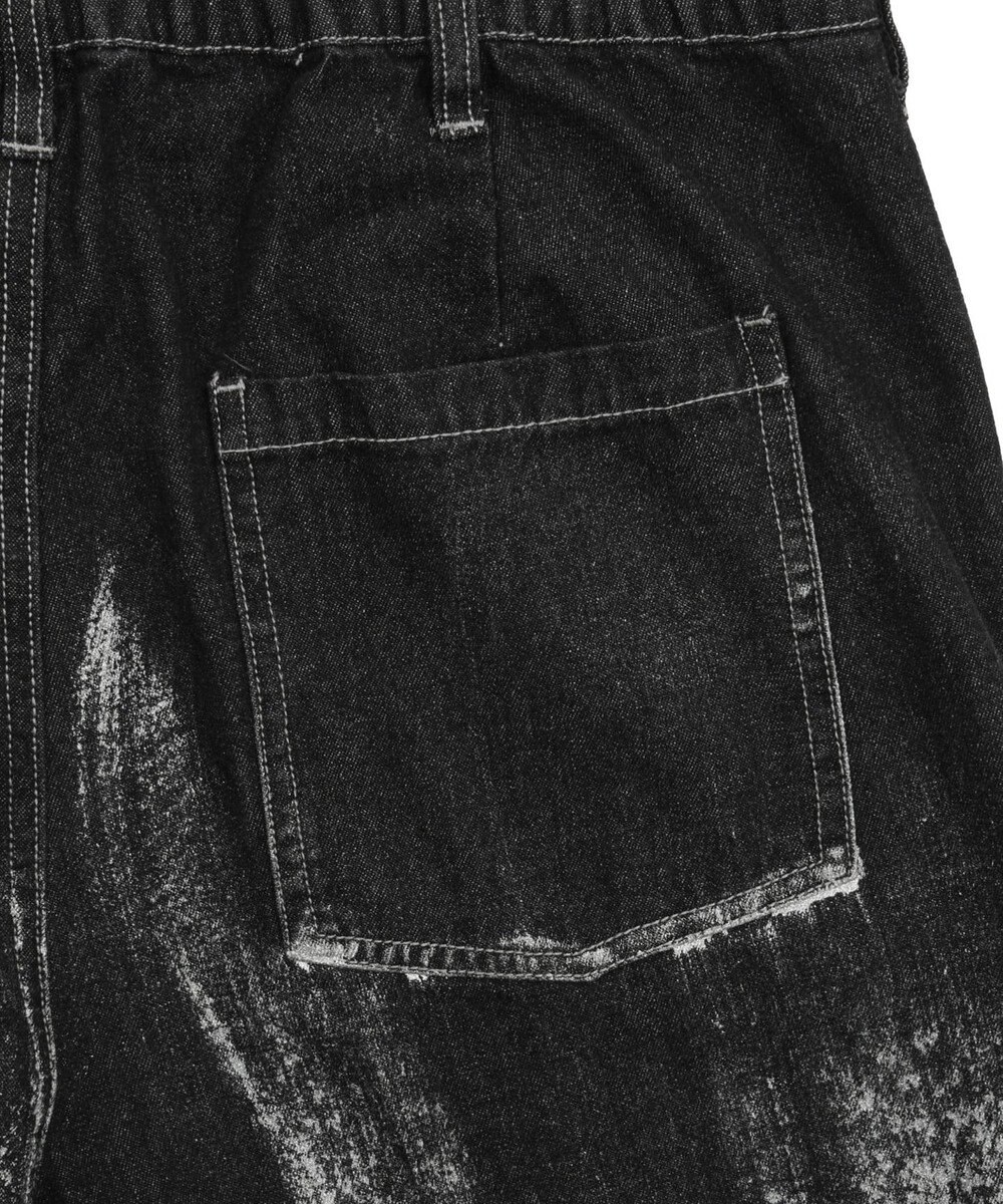 WEGO メタリックプリントデニムパンツ 