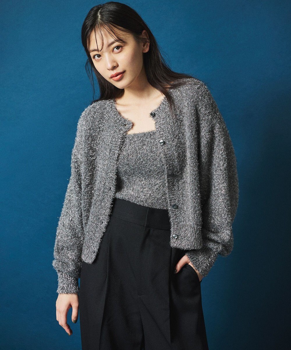 uncrave ラメ シャギー ニット バンドゥ（uncrave STANDARD） 