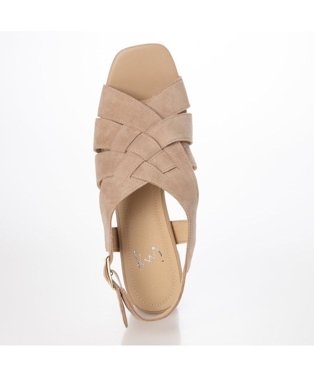 ing <ing>レザーメッシュサンダル 