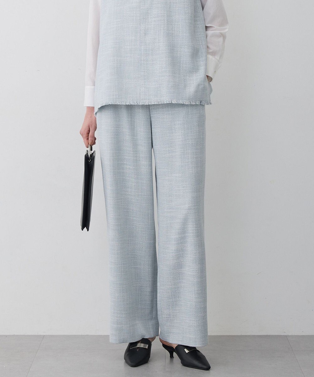 ICB L 【先行予約】ライトスラブツイード ワイドパンツ 