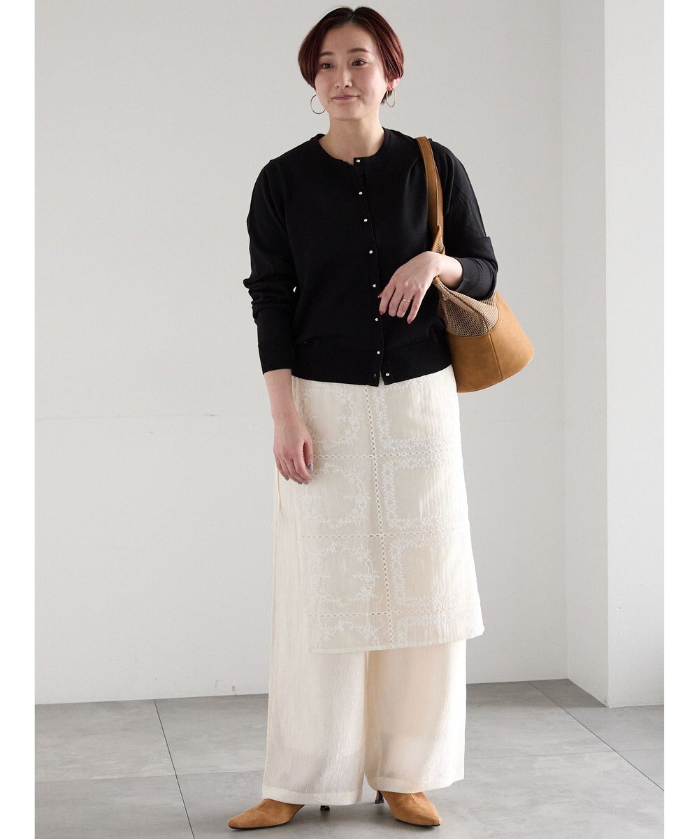 Te chichi チーフ刺繍ラップスカート付きパンツ 