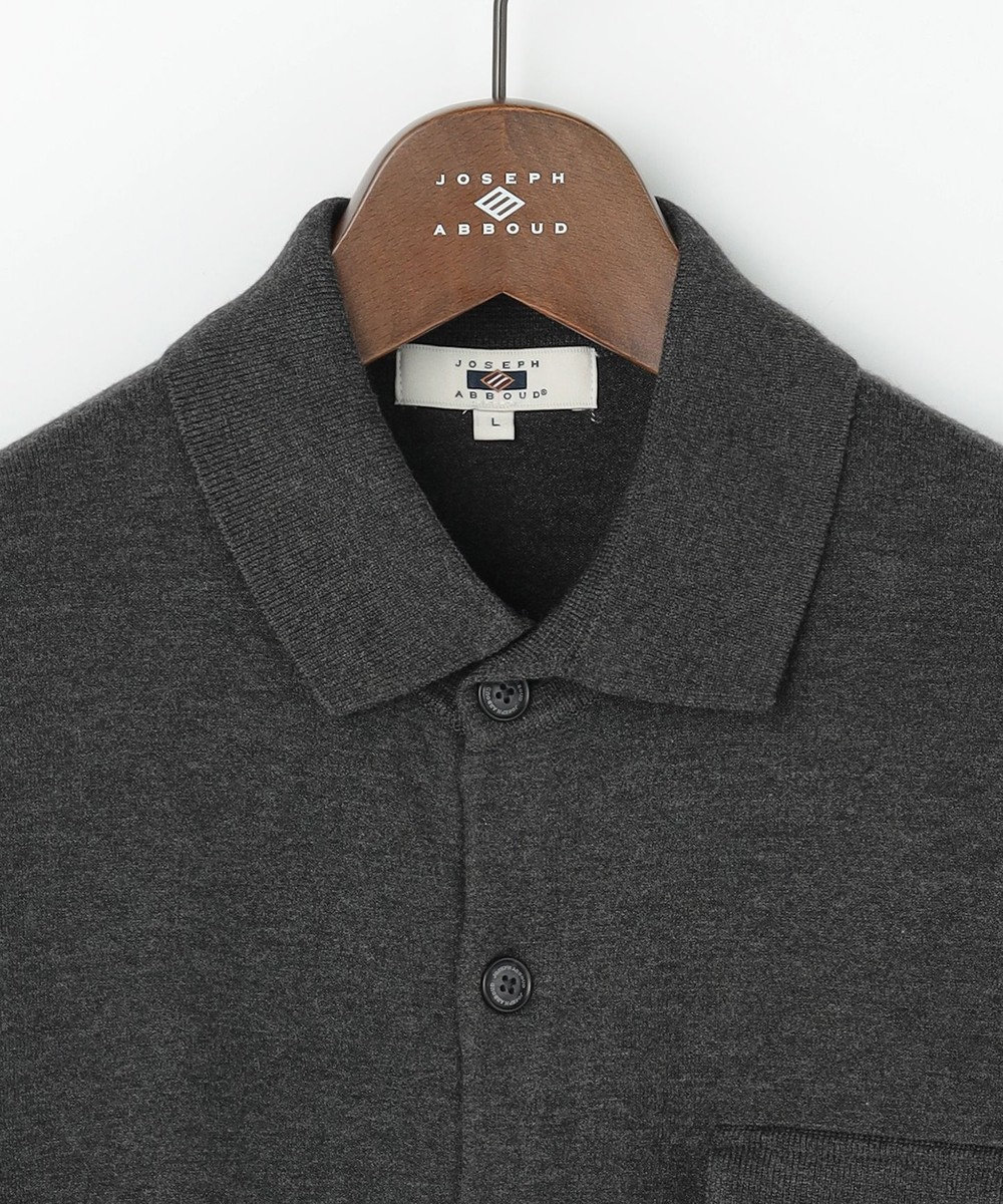 JOSEPH ABBOUD 【チクチクしない/イージーケア/3シーズン対応/サスティナブル】SNOWY  シャツカーディガン 