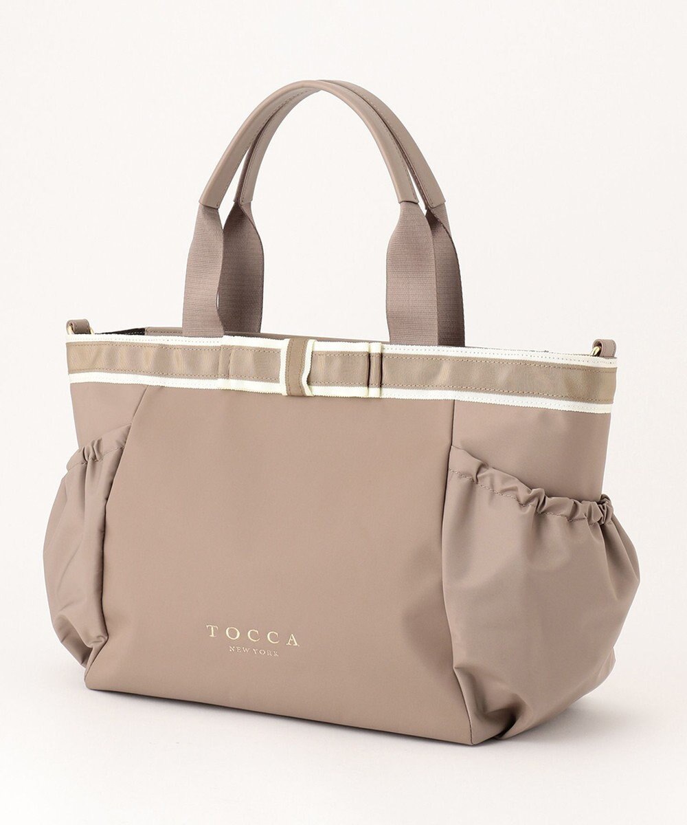 TOCCA DUAL RIBBON NYLON TOTE L トートバッグ L 