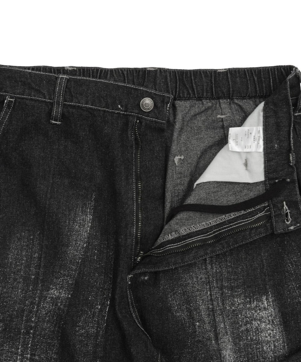 WEGO メタリックプリントデニムパンツ 