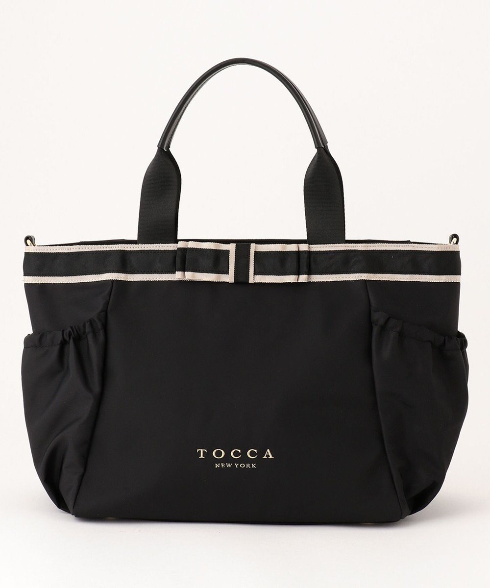 TOCCA DUAL RIBBON NYLON TOTE L トートバッグ L 