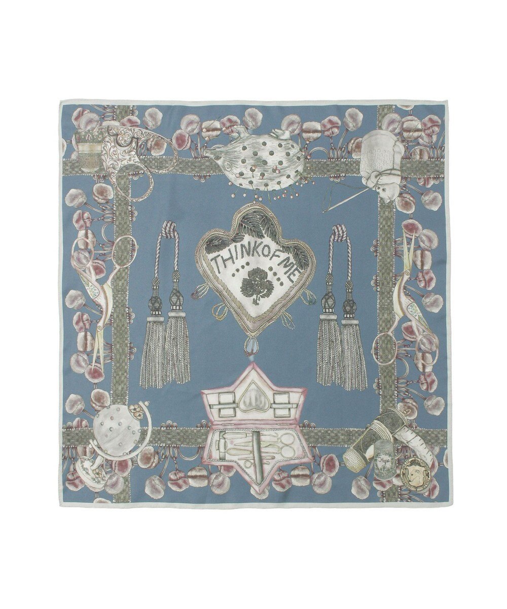 MOONBAT SWASH LONDON(スウォッシュロンドン） シルクツイルスカーフ THINK OF ME 68×68cm 日本製 