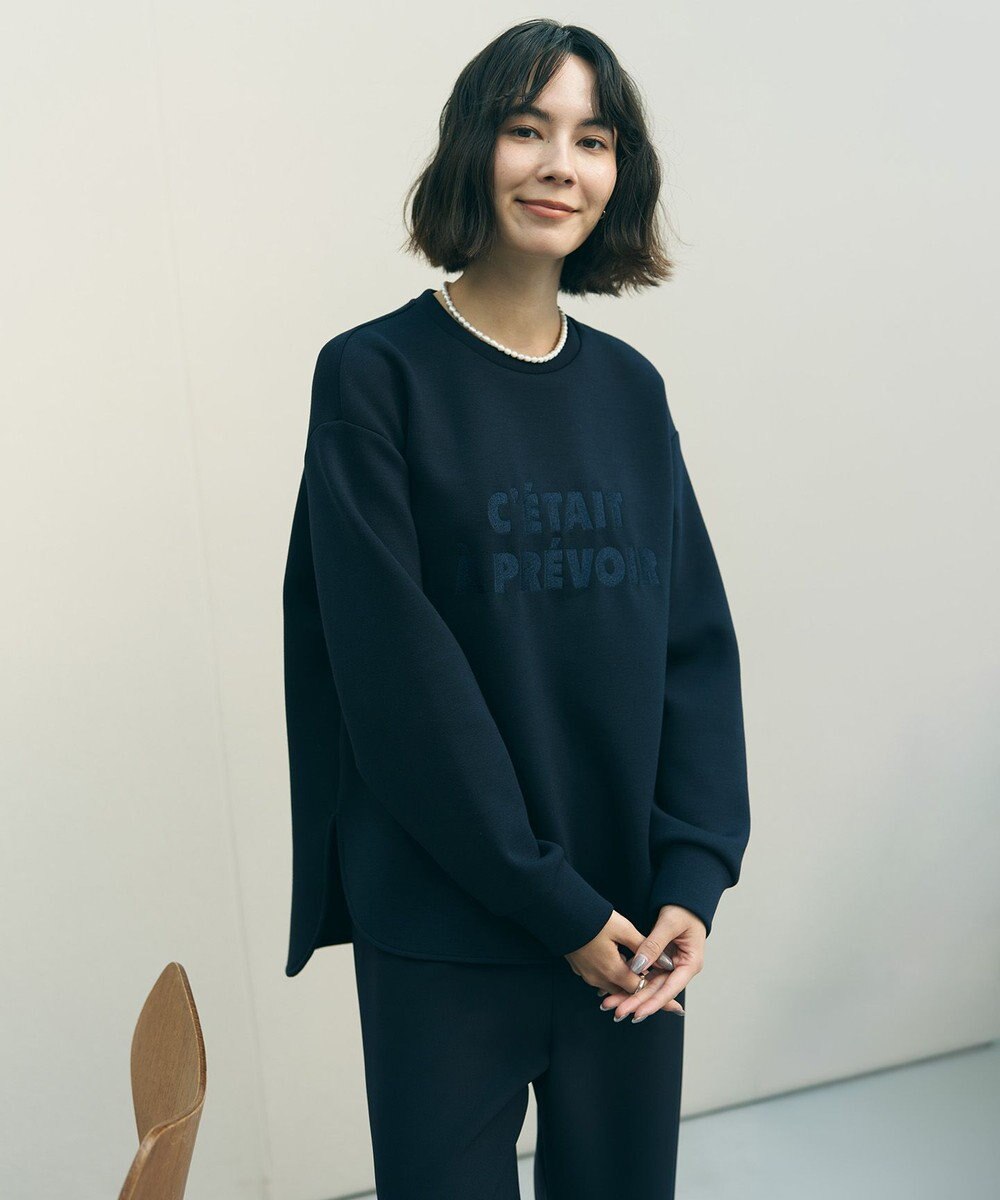 UNFILO L BEAUTY FORM JERSEY 刺繍ロゴ プルオーバー 