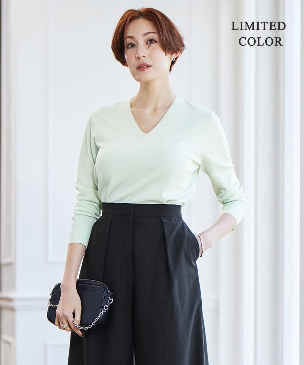 ICB 【WEB限定カラーあり】 シンセティックハイゲージ Vネックプルオーバー 