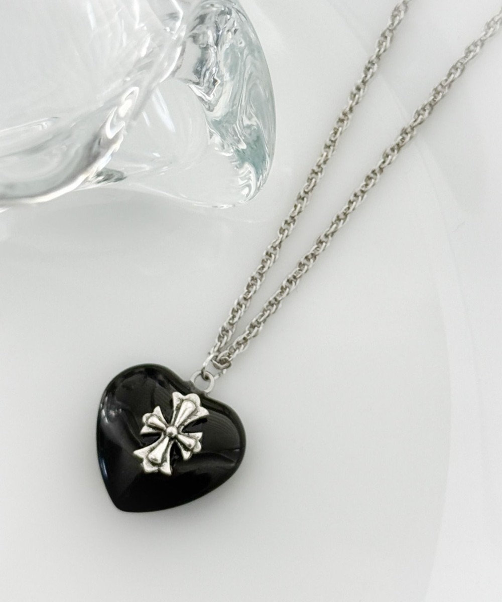 WEGO Lクロスハートネックレス 