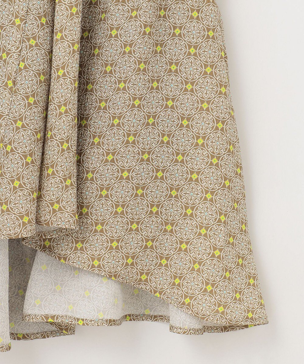 自由区 【洗える・XSサイズあり】アラベスクプリント スカート 