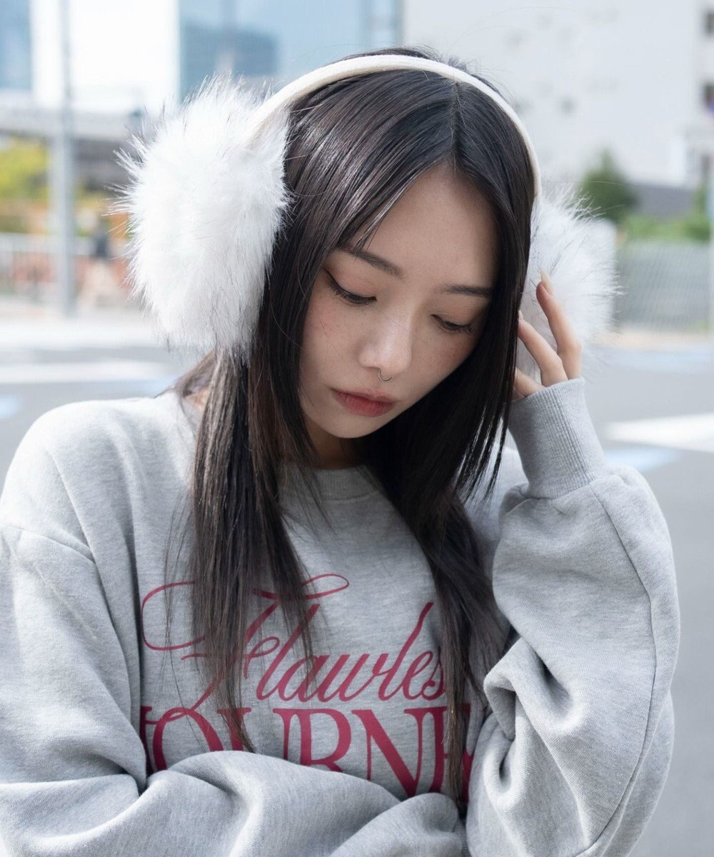 WEGO ボリュームMIXファーイヤーマフ 