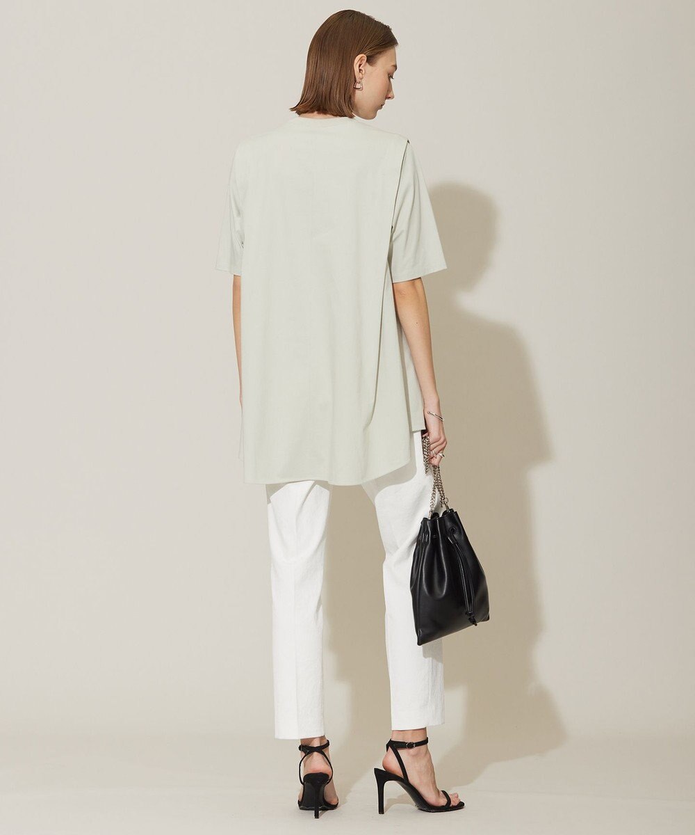 ICB L 【接触冷感・UVケア・洗える】コンフォートプレーティング デザインカットソー 