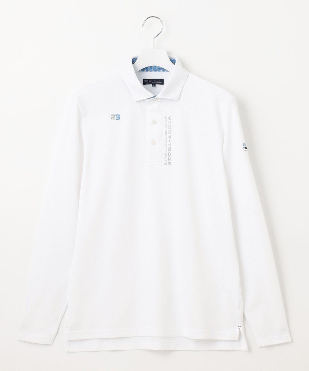 23区GOLF 【MEN】【UVケア 】ベーシック 長袖ポロシャツ 