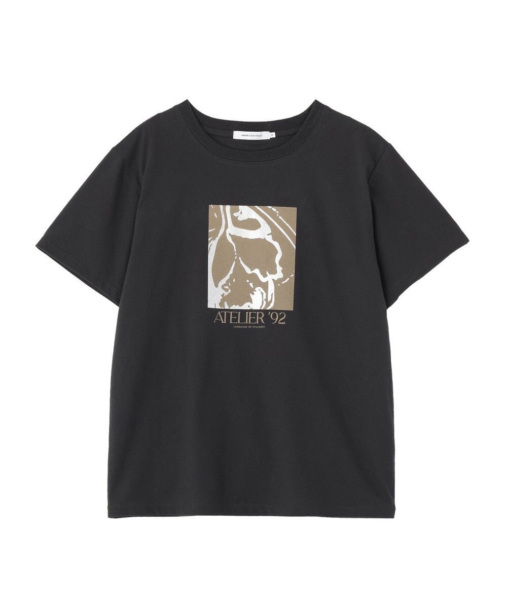 AMERICAN HOLIC フォト&レタリングプリントTシャツ 