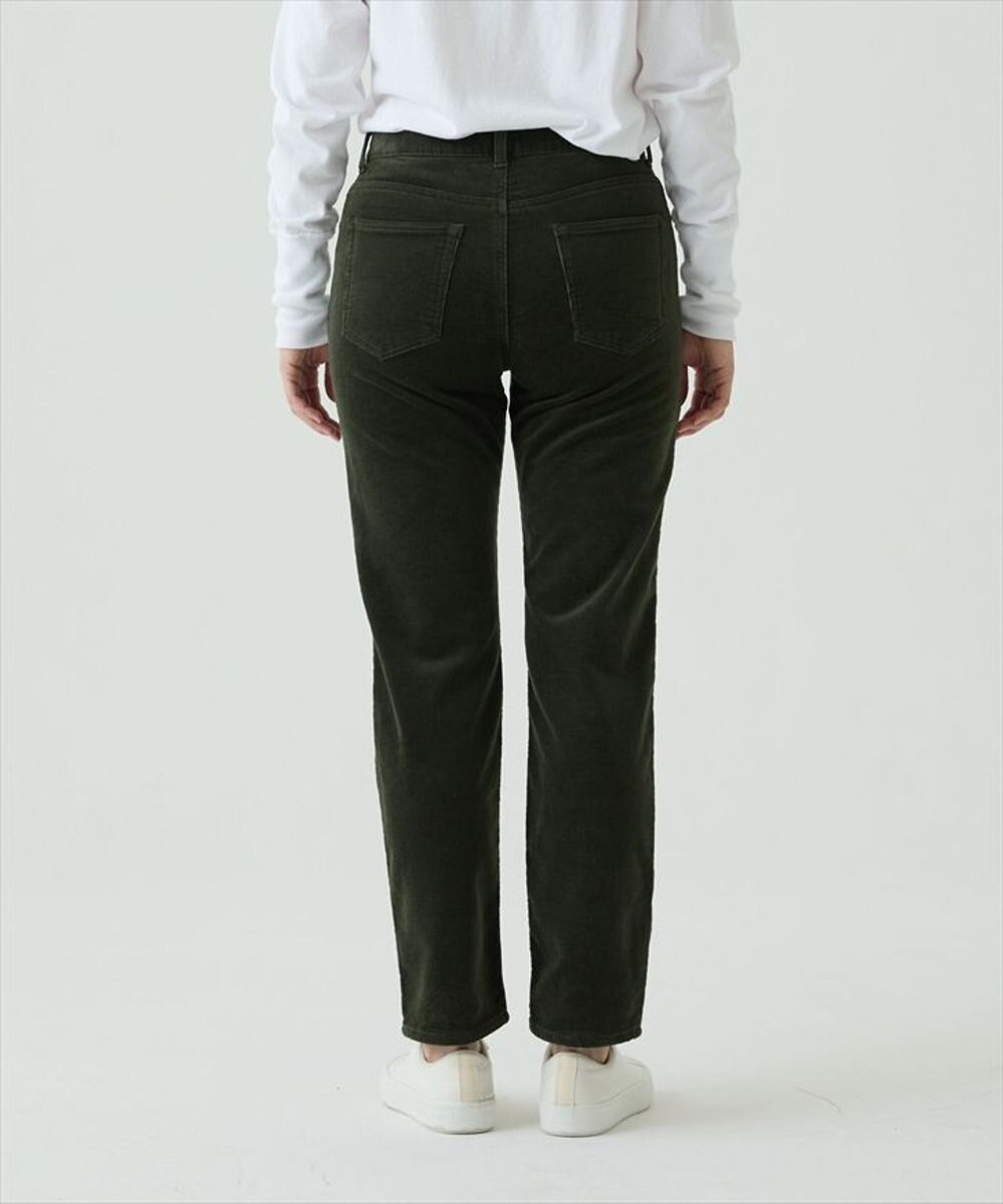 caqu レギュラーストレート 裏起毛コーデュロイパンツ 