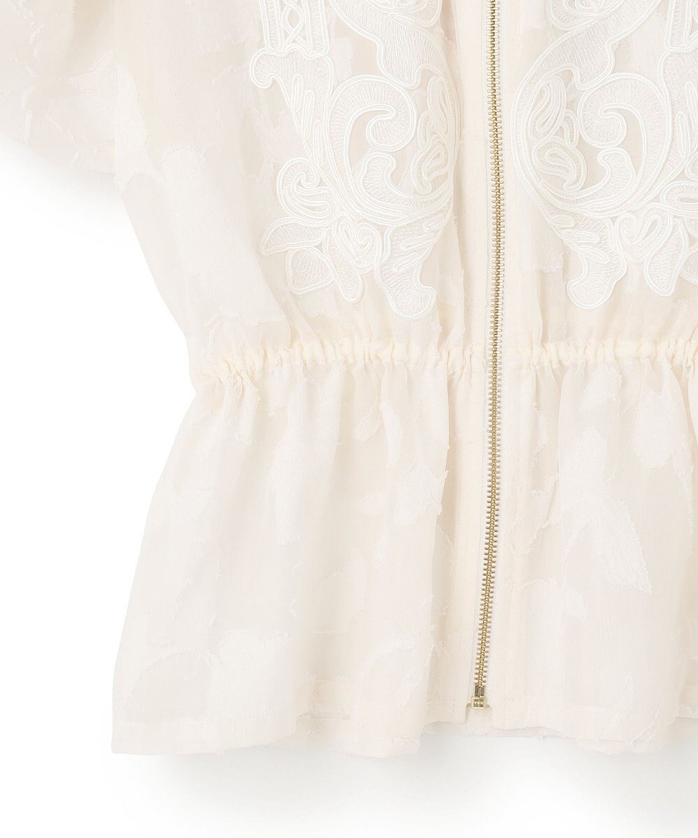 GRACE CONTINENTAL ジャガード刺繍ブルゾン 