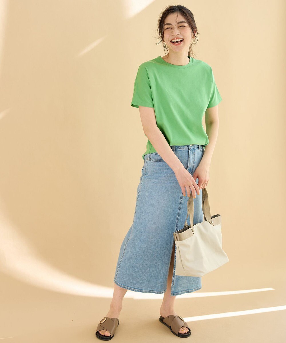 ANY 【新色追加/10色展開/洗濯機可/UVケア/接触冷感】プレミアムベーシック半袖Tシャツ 