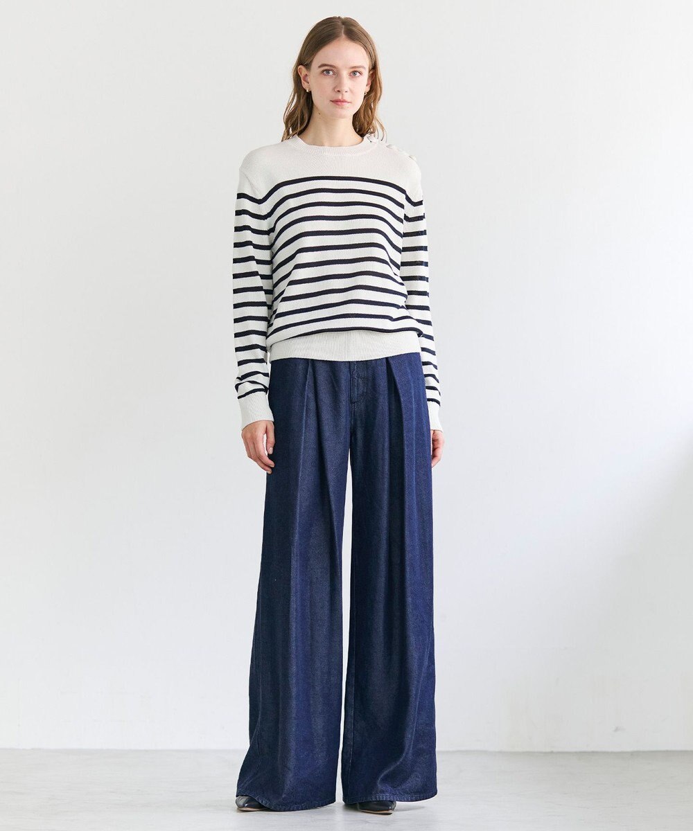 BEIGE， FRANKLIN / ドレープタックワイドパンツ 