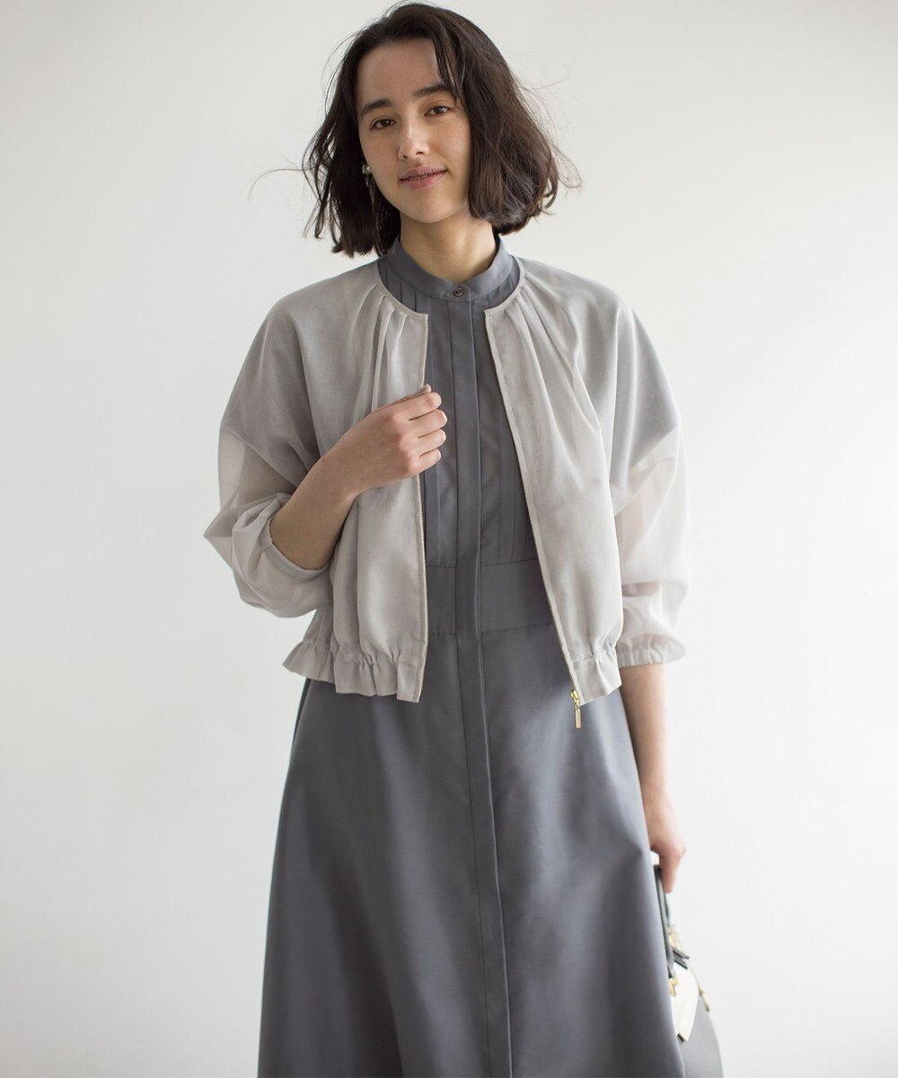 組曲 L カラーボイルノーカラー ブルゾン 