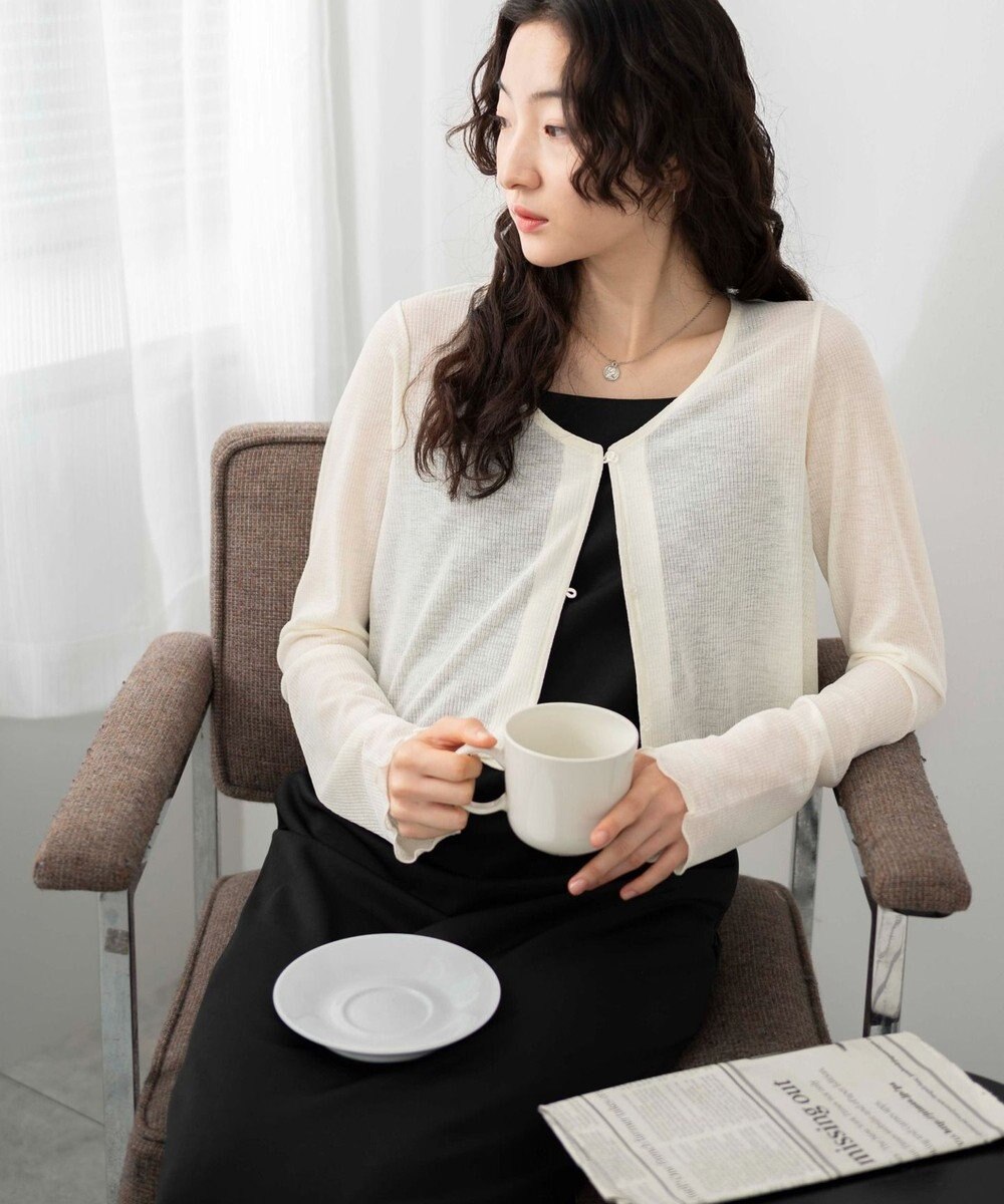 WEGO 【紫外線対策】シアーカーディガン 